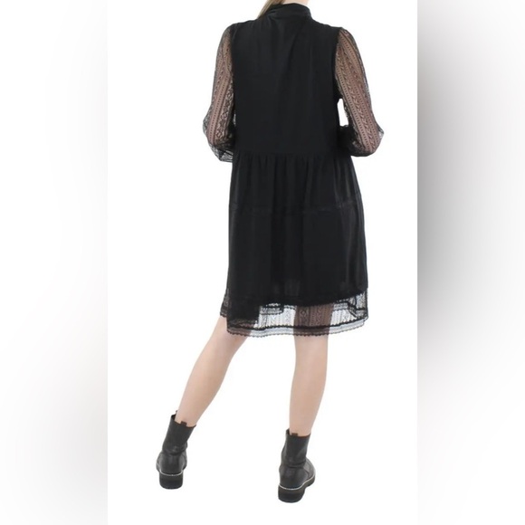 NWOT Belldini Los Angeles Size S Lace Trim Bowtie Dress - Picture 3 of 7